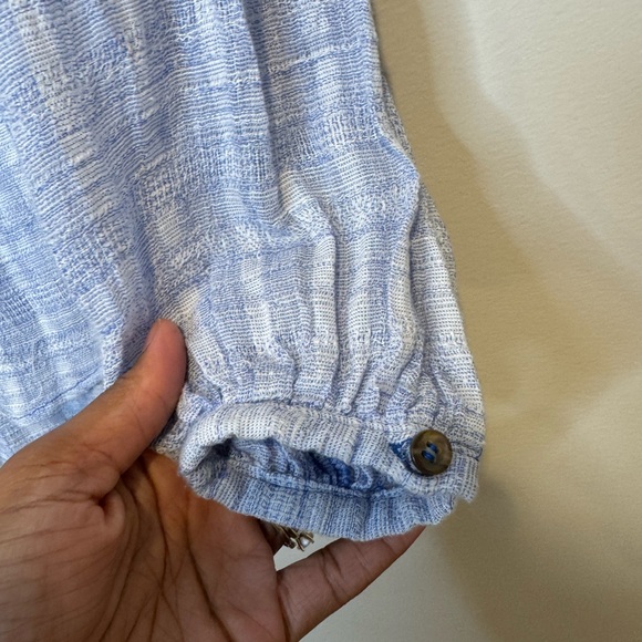 Free People Headed To the Highlands Gauze Button Down Top - Picture 5 of 7